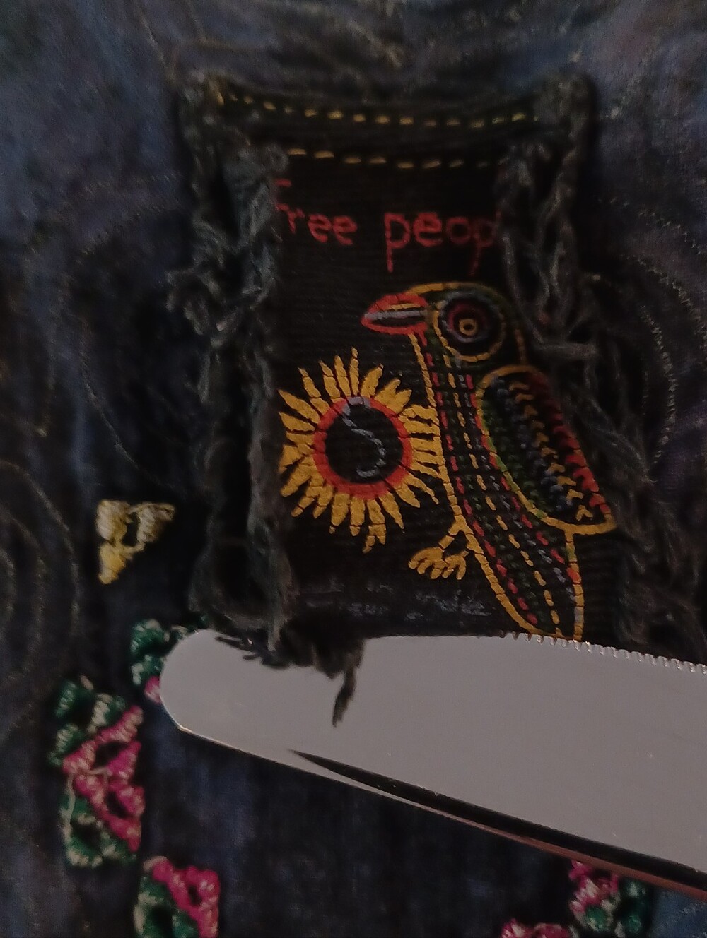 🖤💙💜FREE PEOPLE BOHO TANK TOP SMALL - Picture 6 of 6